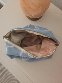 Image 2 of Upcycled Chambray Toiletries Bag