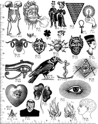 Image 1 of Wind/Fire/Ancient Rubber Stamps P82