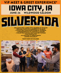 IOWA CITY, IA / Wildwood Saloon (June 26) VIP MEET & GREET PASS