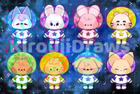 SKZoo Astronaut Sticker Sheet