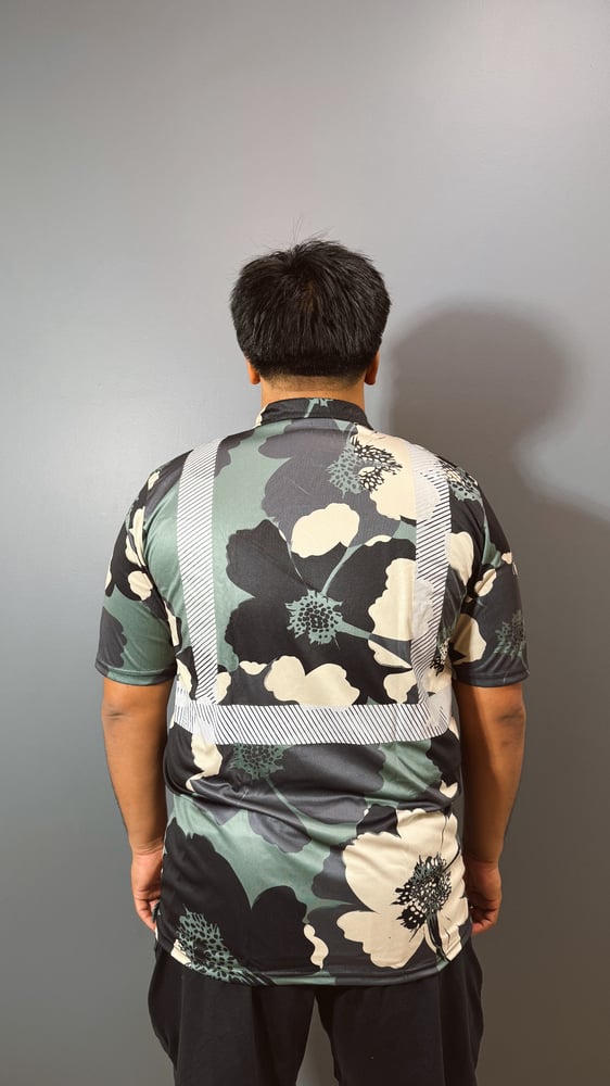 Image of HANA GREEN CAMO  MEN'S DRI FIT POLO SHIRT
