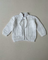 Image 2 of Handmade by Grandma White Knit Cardigan