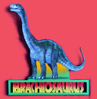 Image 1 of Brachiosaurus Dinosaur 3D Hand Crafted Wooden Wall Hanging Artwork