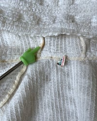 Image 5 of Vintage Hooded White Boucle Poncho 