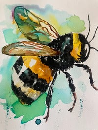 Image 2 of The Bee 🐝Original Watercolour painting