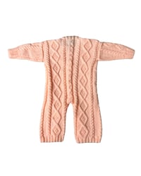 Image 2 of Handmade Peach Cable Knit Bodysuit
