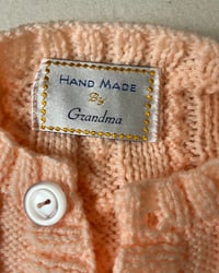 Image 3 of Handmade Peach Cable Knit Bodysuit