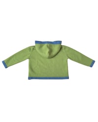 Image 4 of Soft Knit Green & Blue Hoodie
