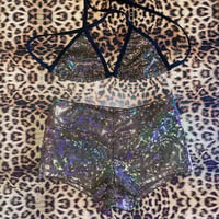 Image 1 of ⋆˖⁺‧₊☽holographic gold sets various sizes☾₊‧⁺˖⋆