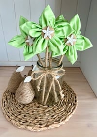 Image 2 of Rustic Forever Flowers - Green #45