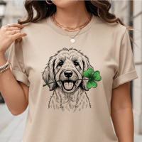 Image 3 of Funny Golden Doodle Shamrock Saint Patrick's Day T-Shirt Dog Lover Gift