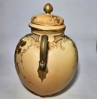 Image 2 of Royal Worcester Scroll Handled Vase and Cover