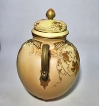 Image 4 of Royal Worcester Scroll Handled Vase and Cover