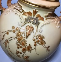 Image 12 of Royal Worcester Scroll Handled Vase and Cover
