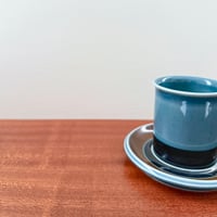 Image 2 of Arabia Finland Meri Coffee Cup with Saucer