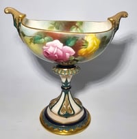 Image 1 of Royal Worcester Boat Shaped Pedestal Vase