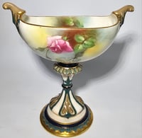 Image 3 of Royal Worcester Boat Shaped Pedestal Vase