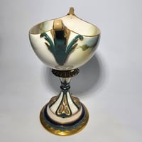 Image 4 of Royal Worcester Boat Shaped Pedestal Vase