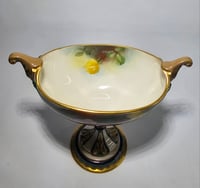 Image 11 of Royal Worcester Boat Shaped Pedestal Vase