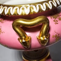 Image 8 of Royal Worcester Urn on Pierced Pedestal