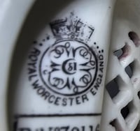 Image 17 of Royal Worcester Urn on Pierced Pedestal