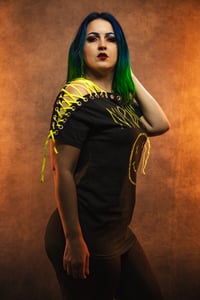 Image 5 of Medium Nirvana Lace Up Tie Dye Tee