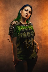 Image 3 of Medium Sleep Token Lace Up Tie Dye Tee