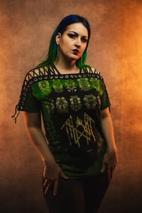 Image 2 of Medium Sleep Token Lace Up Tie Dye Tee