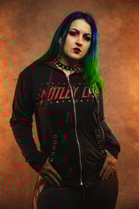 Image 3 of Small Women's Motley Crue Studded Hoodie