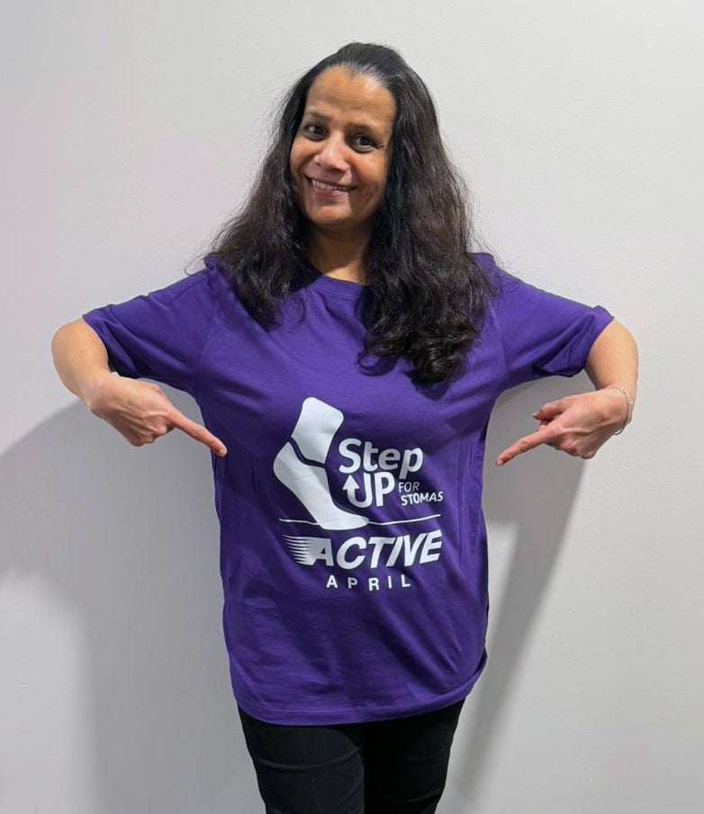 Step Up for Stomas, Active April t-shirt 