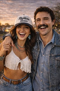 Image 2 of Mustache Lover- Black