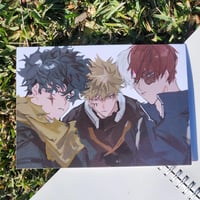 Image 5 of MHA origin postcards - izuku, katsuki, shoto
