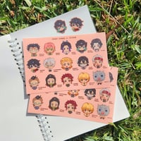Image 1 of DEMON SLAYER sticker sheet