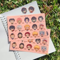 Image 3 of DEMON SLAYER sticker sheet
