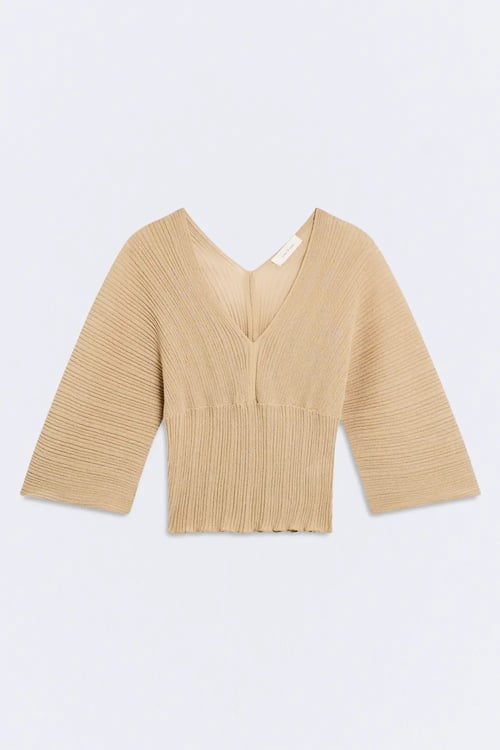 Image of 1-Jersey Hikari beige