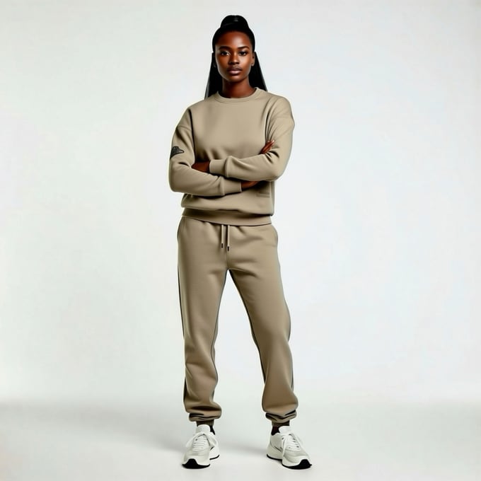 Image of Crew Neck Jogging Suits by Queen's Only Edition/QOE