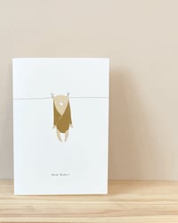 Image 1 of Carte double illustrée TED AND TONE - New baby !