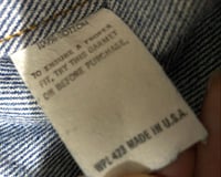 Image 13 of Levi’s Type 3 original denim jacket made in USA 