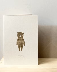 Image 1 of Carte double illustrée TED AND TONE - Baby boy ♥
