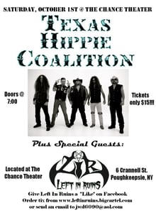 Image of Texas Hippie Coalition and Left In Ruins at The Chance Theater!!!