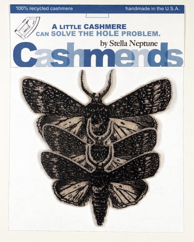 Image of Iron-on Cashmere Moths - Oatmeal