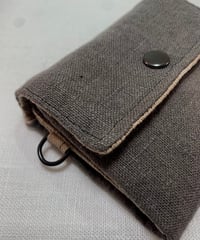 Image 3 of Lithuanian linen wallet / PLAIN #009