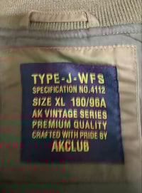 Image 6 of AK club military flight jacket