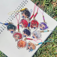Image 1 of BLUE LOCK striker charms - Isagi, Bachira, Chigiri, Reo, Nagi, Rin, Sae, Kaiser, Kurona, Shidou