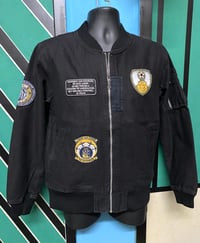 Image 1 of Jungle storm black cotton black bomber jacket