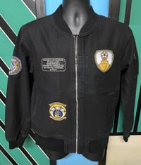 Image 2 of Jungle storm black cotton black bomber jacket