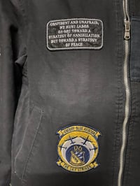 Image 3 of Jungle storm black cotton black bomber jacket