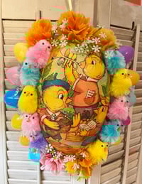 Vintage Made in Germany Egg Easter Spring Wreath