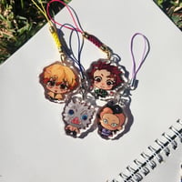 Image 2 of DEMON SLAYER charms - Tanjiro, Zenitsu, Inosuke, Genya and the Hashira