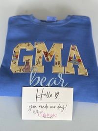 Image 2 of Custom Little sleepies appliqué letters up to 5 letters - t-shirt or crewneck